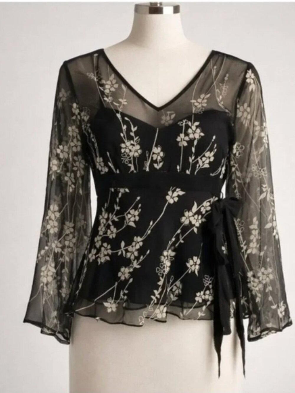 Vintage Silkland Sheer Blouse